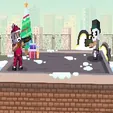 Xmas Rooftop Battles - Unblocked Games