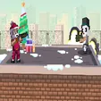 Xmas Rooftop Battles - Unblocked Games